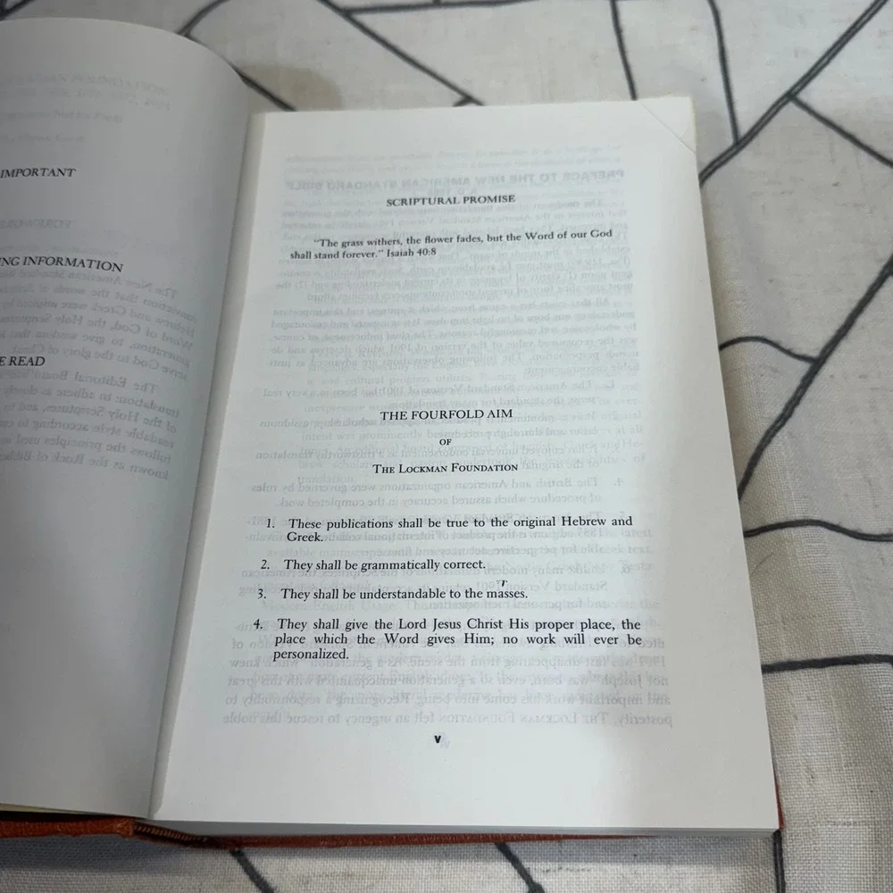 Creation House New American Standard Bible Reference Edition Brown 1973 NASB